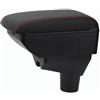 YJYWZH per Toyota Aygo X 2021-2024 Braccioli Bracciolo Doppio Strato Centrale Console vano Nero