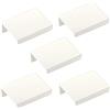 SOTECH 5 pezzi maniglie per mobili Blanket Jane 50 mm bianco Ral 9003 Maniglie per mobili Maniglie a vite posteriori Maniglie per cassetti