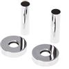 Aqbau® Rosette per corpo di riscaldamento con tubo di protezione, manicotto per tubo, riscaldamento, radiatore (cromato)