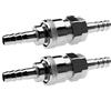 YINETTECH Set di 4 connettori a sgancio rapido, 8 mm, per tubo del gas e ugelli di rame, utile per camper, caravan e BBQ