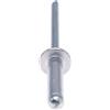 Keple 4mm x 18mm Rivetti Ciechi in Lega, Confezione da 50 - Rivetti per Metallo, Rivetto Cieco a Testa Bombata, Corpo in Alluminio e Mandrino in Acciaio, Rivetti a Pressione a Scatto per Metallo