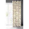 Eurofirany Tonia Tenda Velluto Marmo Oro con Occhielli 1 Pezzo - Glamour Salotto Camera da Letto 140x250cm Crema