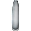 Leonardo Bellagio 036452 - Vaso per fiori alto e sottile, realizzato a mano, altezza 35 cm, diametro 8 cm, colore: Antracite