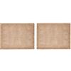 Mikasa Tovagliette di iuta, set di 2, tovagliette naturali per tavoli da pranzo rustici, 35 x 45 cm, segnaposto antiscivolo | Design naturale