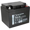 Q-Batteries 12LS-45 - Batteria al piombo in tessuto non tessuto, 12 V, 45 Ah, AGM VRLA con VdS