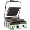 FIMAR Piastra in ghisa con piano liscio e coperchio rigato - Cm 24 x 23