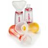AIR LIQUIDE MEDICAL SYST. Srl camera distanziatrice per erogatori spray predosati l'espace 220ml per neonati spazio morto 34ml con maschera valvola inspirazione 2 valvole espirazione codice colore arancio