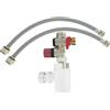 Comap, S600502, Gruppo di sicurezza per scaldabagno con sifone / 2 tubi per l'approvvigionamento idrico da 3/4 di pollice
