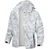 PADOLA Giacca Uomo Giacca Impermeabile Uomo Giacca Primaverile Autunno Giubbotto Uomo Casual Semplice Giacche con Cappuccio(bianco,L)