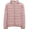 Peuignao Piumino Leggero Donna Con Cappuccio Invernale Puffer Jacket Donna Piumini Leggeri Donna Giacca Trapuntata Giubbotto Cappotto Giubbino Giacche Giaccone Piumino Impermeabile Donna Down Jacket Rosa XXL