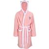 Disney Aristocats Marie - Accappatoio in pile super morbido con cappuccio, da donna, rosa, S-M