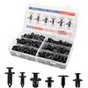 JNNJ 190Pcs Kit di Rivetti in Plastica Nera per Auto, Clip di Fissaggio per Paraurti, Set di Viti di Ricambio in Scatola per Clip di Assetto per Auto, Accessorio Universale per Veicoli