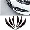 JNNJ Alette Spoiler Universale per Auto, Labbro Spoiler, Compatibile con Paraurti Anteriore (Nero)