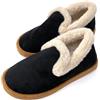 Pantofole da uomo e donna, invernali, calde, comode per interni, antiscivolo, in peluche, comode pantofole con memory foam, pantofole invernali, Blu, 41 EU