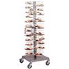 FORCAR Carrello portapiatti - N. 96 piatti Ø18/23 - cm 60 x 60 x 175h Griglia cromata