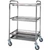 FORCAR Carrello - N. 2 ripiani scolapiatti e 1 scolabicchieri - cm 110 x 62 x 134h