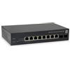 LevelOne GEP-1051 switch di rete Gestito L2/L3/L4 Gigabit Ethernet (10/100/1000) Supporto Power over (PoE) Nero [GEP-1051]