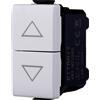 Ettroit serie Solar Interruttore Interblocco Doppio Saliscendi Tapparella 1p + 1p 16A Compatibile Bticino Matix - MT1204