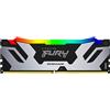 Kingston FURY Renegade DDR5 RGB Argento/Nero XMP 48GB 6400MT/s CL32 DIMM Memoria Gaming per Computer Modulo Singolo - KF564C32RSA-48