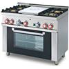 LOTUS Cucina a gas - Tuttapiastra + 4 Fuochi - Forno elettrico - cm 100 x 60 x 90 h