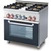 LOTUS Cucina a gas - N. 4 Fuochi - Forno elettrico con grill - Dimensioni cm 80 x 60 x 90 h