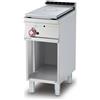 LOTUS Cucina professionale a gas - Tuttapiastra con vano aperto - cm 40 x 70,5 x 90 h
