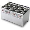 LOTUS Cucina a gas - N. 8 Fuochi - N. 2 forni statici - cm 160 x 90 x 90 h