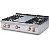 LOTUS Cucina a gas - N. 4 fuochi + Tuttapiastra - cm 120 x 90 x 28 h