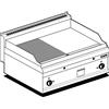 LOTUS Fry top a gas -1/2 Piastra liscia 1/2 Piastra rigata al cromo - Cm 80 x 65 x 29 h