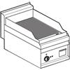 LOTUS Fry top elettrico - Piastra rigata al cromo - Cm 40 x 65 x 29 h