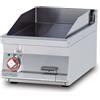 LOTUS Fry top elettrico - Piastra liscia al cromo - Cm 40 x 70,5 x 28 h