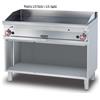 LOTUS Fry top a gas professionale con 1/2 Piastra liscia 1/2 Piastra rigata e vano aperto - cm 120 x 70,5 x 90 h