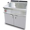 LOTUS Friggitrice professionale elettrica per pasticceria - Capacità litri 45 - Cm 80 x 70,5 x 90 h
