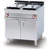 LOTUS Friggitrice elettrica professionale - Capacità vasche 13+13 lt - Cm 80 x 70,5 x 90 h