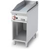 LOTUS Fry top a gas - Piastra liscia al cromo - Cm 40 x 90 x 90 h