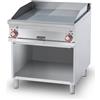 LOTUS Fry top professionale elettrico - 1/2 piastra liscia 1/2 piastra rigata - Cm 80 x 90 x 90 h