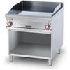 LOTUS Fry top professionale elettrico - Piastra liscia al cromo - cm 80 x 90 x 90h
