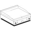 LOTUS Fry top professionale a gas - Piastra liscia - Cm 80 x 60 x 28 h