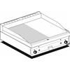 LOTUS Fry top a gas - Piastra 1/2 liscia 1/2 rigata al cromo - Cm 80 x 60 x 28 h