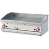 LOTUS Fry top a gas - Piastra 3/5 liscia 2/5 rigata al cromo - Cm 100 x 60 x 28 h