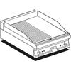 LOTUS Fry top elettrico - Piastra 1/2 liscia 1/2 rigata al cromo - Cm 60 x 60 x 28 h