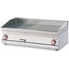 LOTUS Fry top elettrico - Piastra 3/5 liscia 2/5 rigata al cromo - Cm 100 x 60 x 28 h