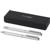 Luxe Set regalo con penna a sfera e penna roller in alluminio riciclato Lucetto personalizzate o neutre