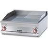 LOTUS Fry top professionale elettrico - 1/2 Piastra liscia 1/2 Piastra rigata - Cm 80 x 90 x 28 h