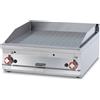 LOTUS Fry top professionale a gas - Piastra rigata - cm 80 x 90 x 28 h