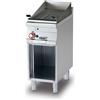 LOTUS Griglia a gas professionale con Pietra lavica e vano aperto - cm 40 x 70,5 x 90 h