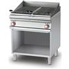 LOTUS Griglia elettrica professionale - Griglia inox - Vano aperto - cm 80 x 70,5 x 90 h