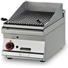 LOTUS Griglia professionale a gas - Pietra lavica - Griglia inox - Cm 40 x 70,5 x 28 h