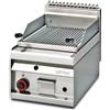 LOTUS Griglia a gas - Pietra lavica - Griglia inox - Cm 40 x 65 x 29 h