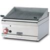 LOTUS Griglia professionale a gas - Pietra lavica - Griglia inox - Cm 60 x 60 x 28 h